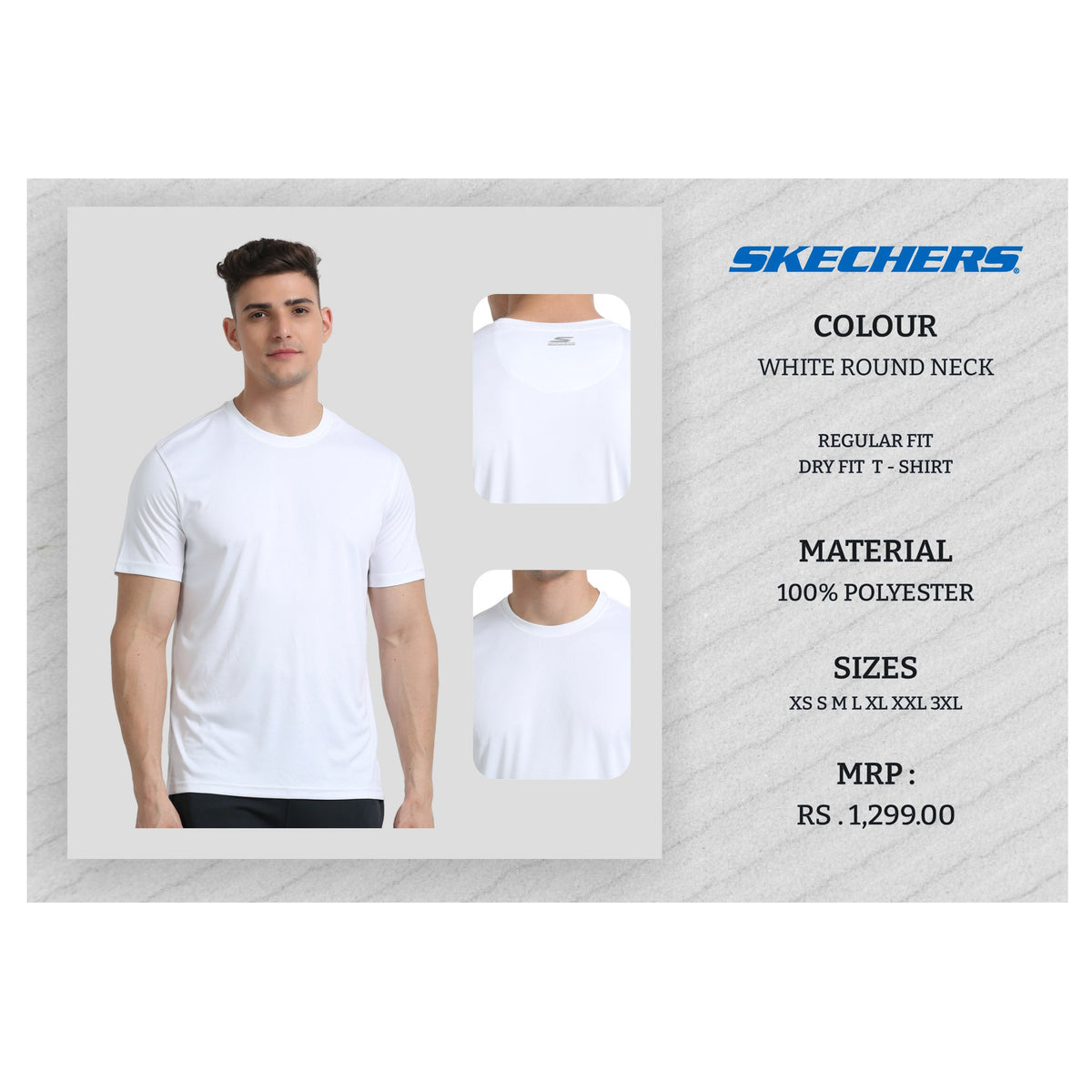 Skechers - Round Neck Dry Fit T-Shirt