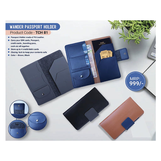 OFFIKRAFT - WANDER PASSPORT HOLDER - TCH 81
