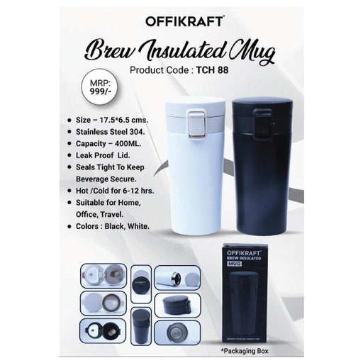 OFFIKRAFT - BREW INSULATED MUG - TCH 88