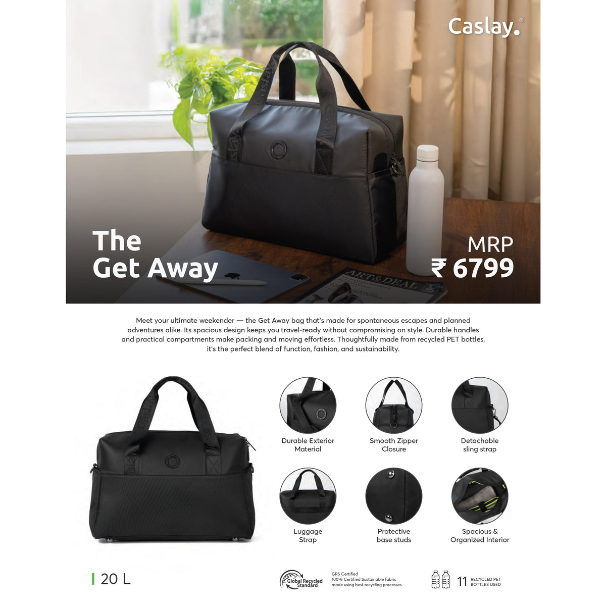 Caslay - The Get Away Laptop Bag