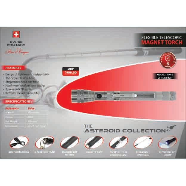 SWISS MILITARY - MAGNET TORCH - TOR-3