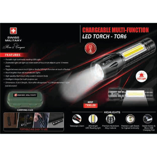 SWISS MILITARY - LED TORCH - TOR-6