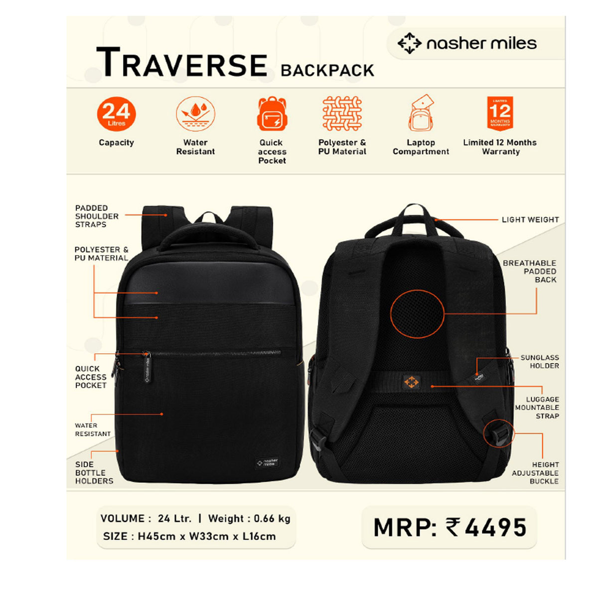 Nasher Miles - Traverse Backpack