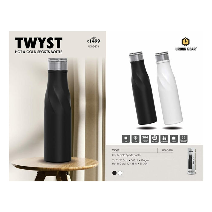 URBAN GEAR - Stainless Steel Hot n Cold Bottle (660ml) - UG-DB78
