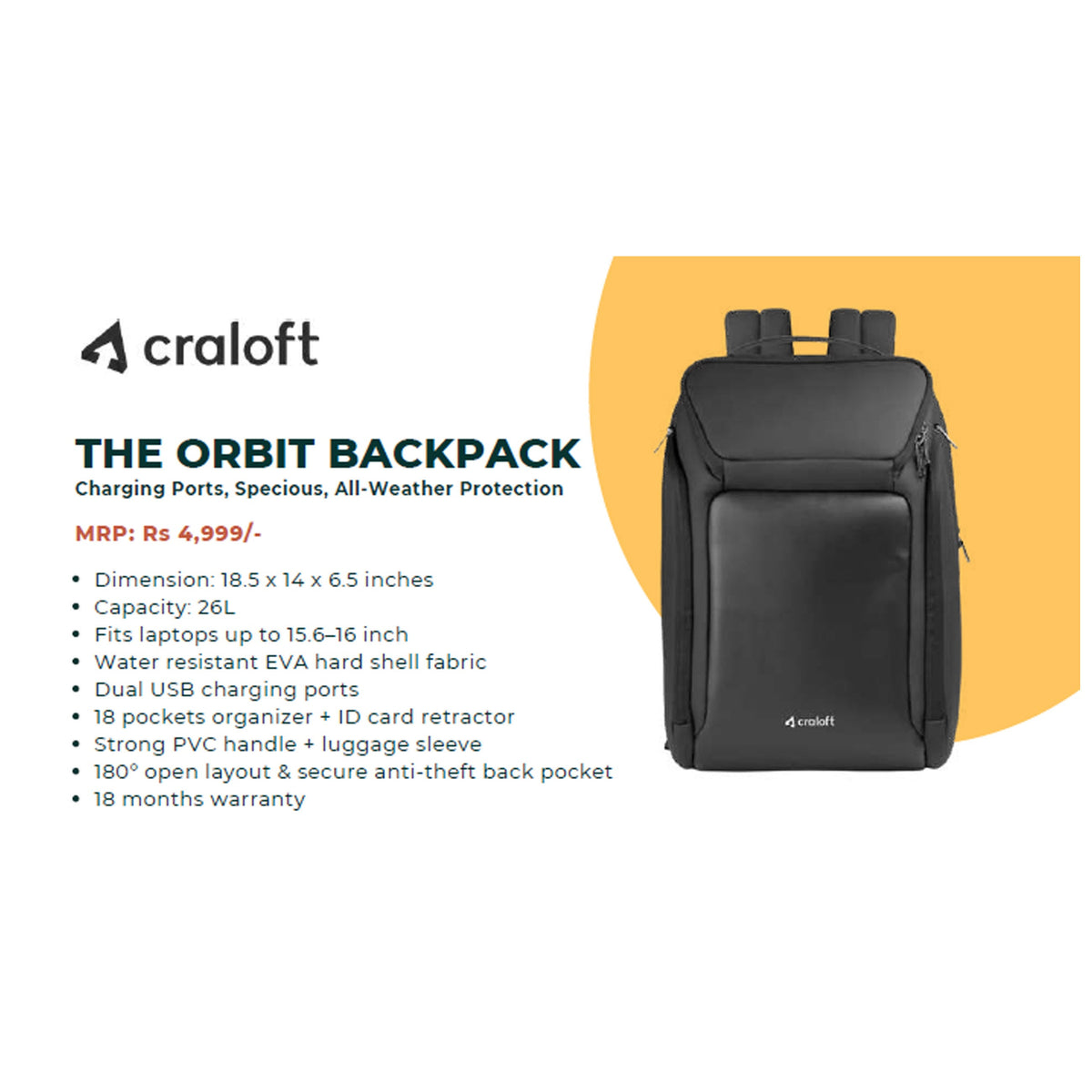 Craloft - The Orbit Backpack