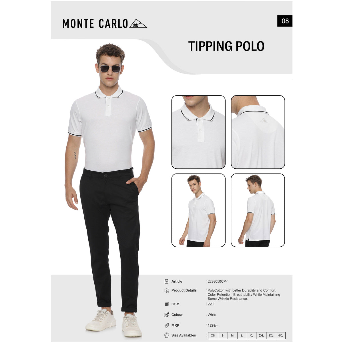 Monte Carlo - Tipping Polo T-Shirt