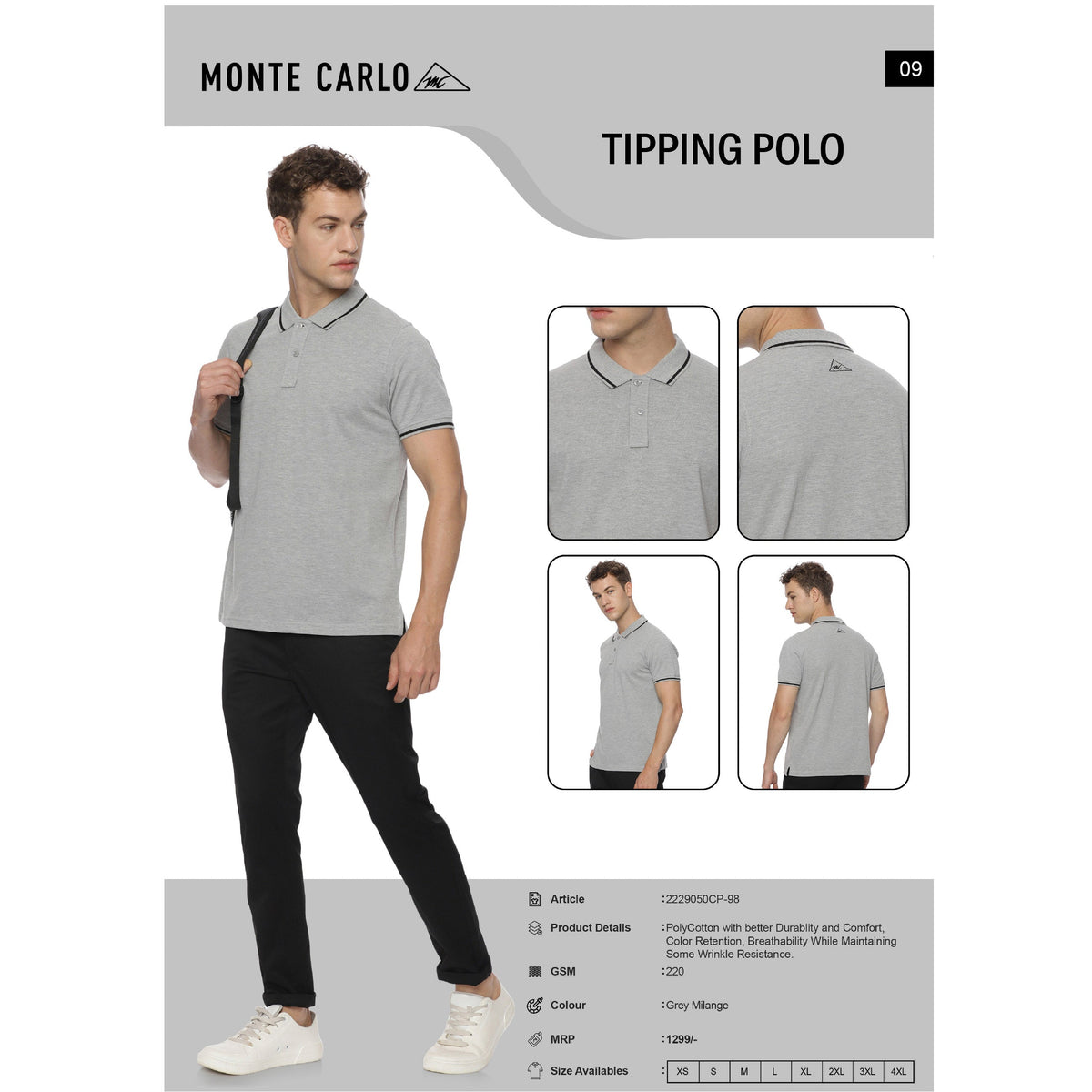Monte Carlo - Tipping Polo T-Shirt