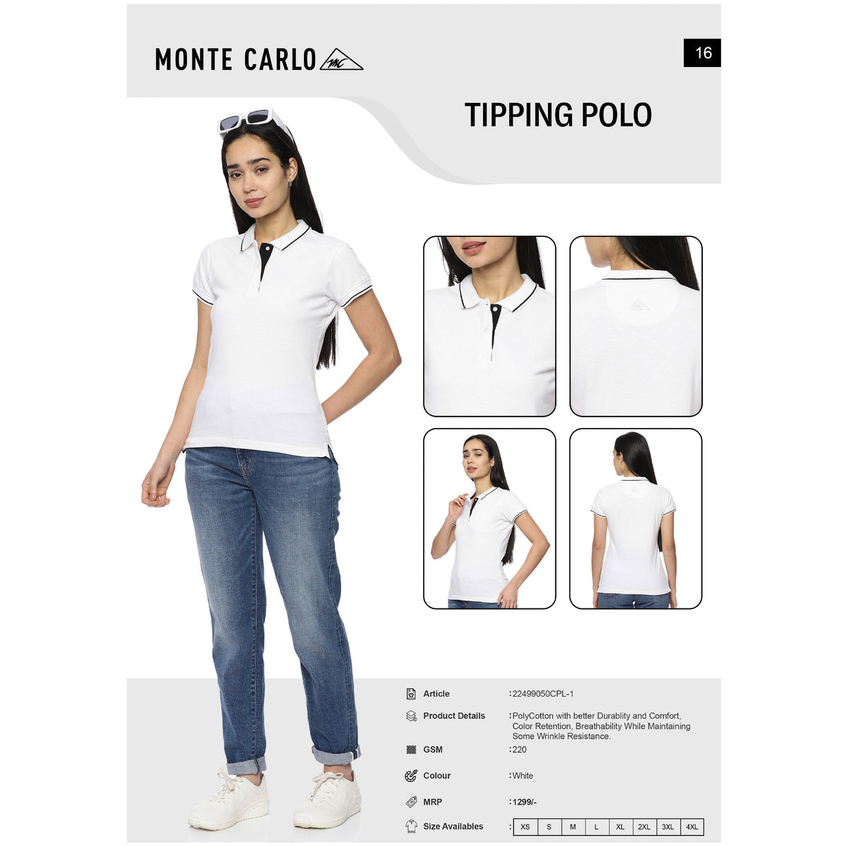 Monte Carlo - Tipping Polo T-Shirt