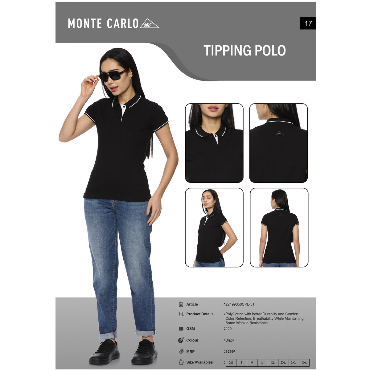 Monte Carlo - Tipping Polo T-Shirt