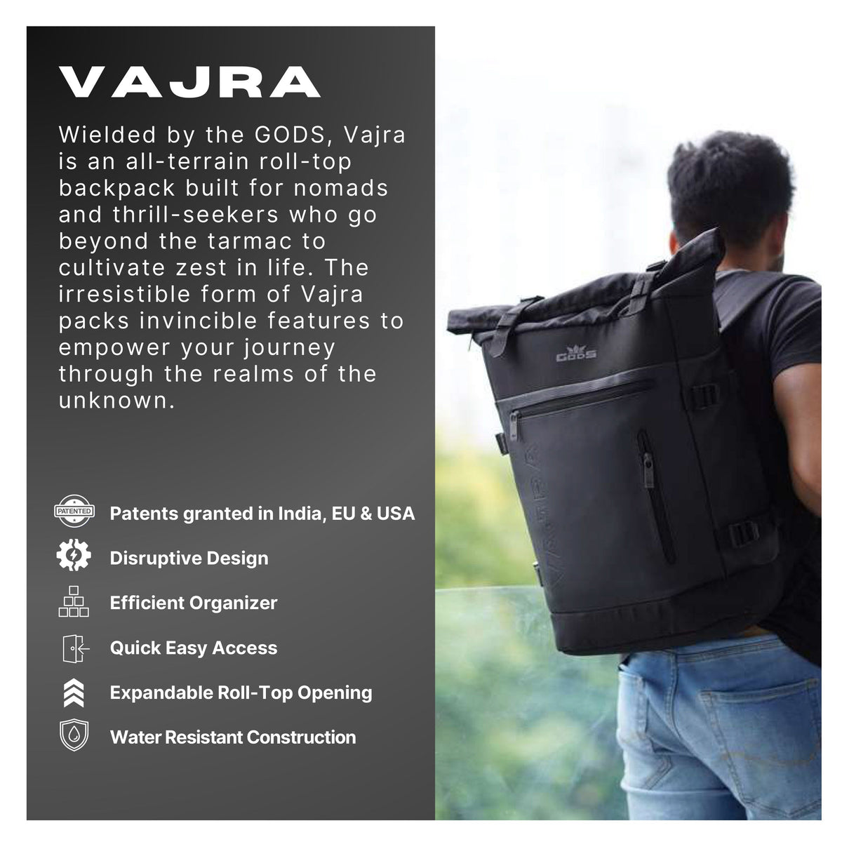 GODS - Vajra Laptop Backpack
