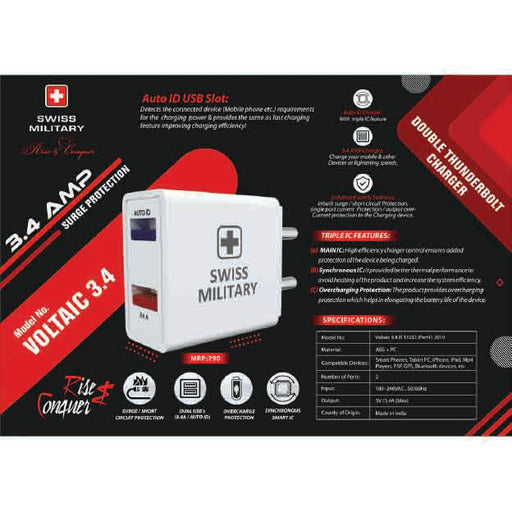 SWISS MILITARY - THUNDERBOLT CHARGER - VOLTAIC 3.4