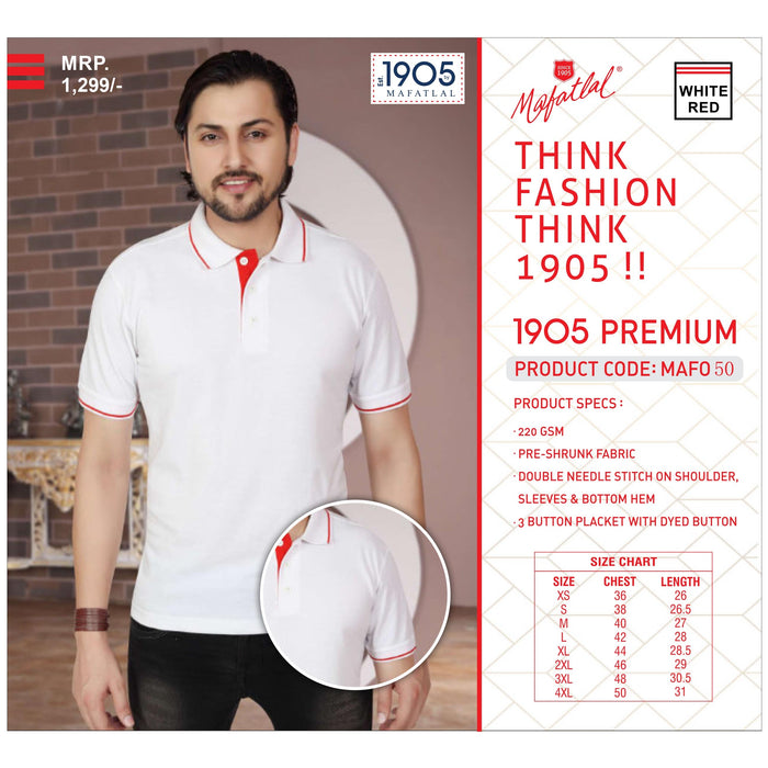 MAFATLAL - POLO-T-SHIRT WITH TIPPING