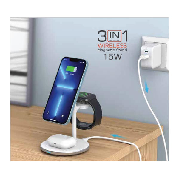 NEO PACK -  3 IN 1 WIRELESS MOBILE CHARGER