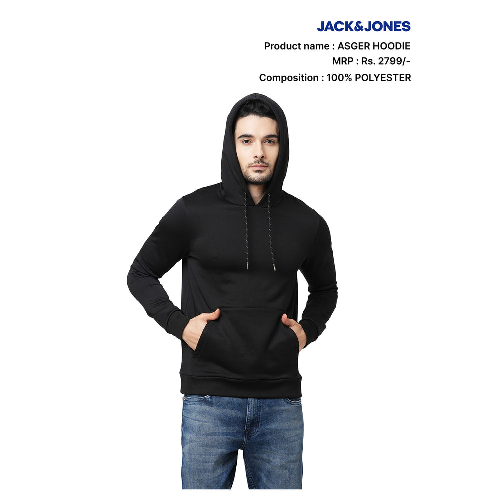 JACK & JONES - AGSER HOODIE (WITHOUT ZIP)