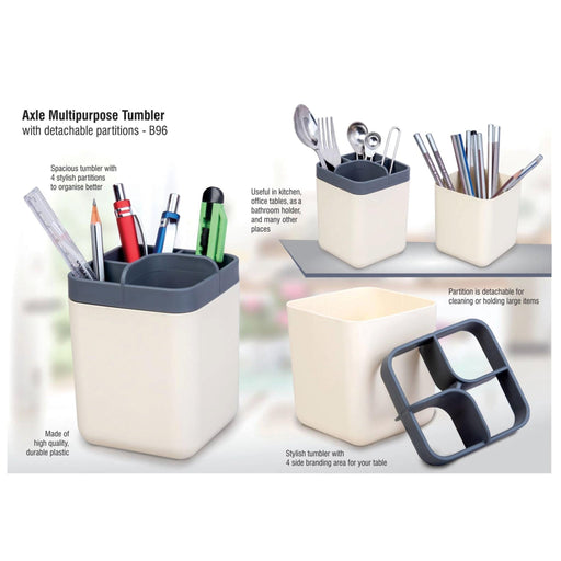 Axle Multipurpose Tumbler With Detachable Partitions - B 96