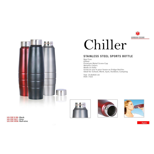 Chiller Stainless Steel - Bottle (650ML)