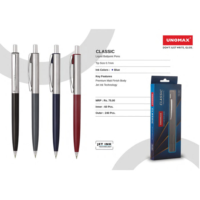 Unomax Classic Liquid Ball Pens