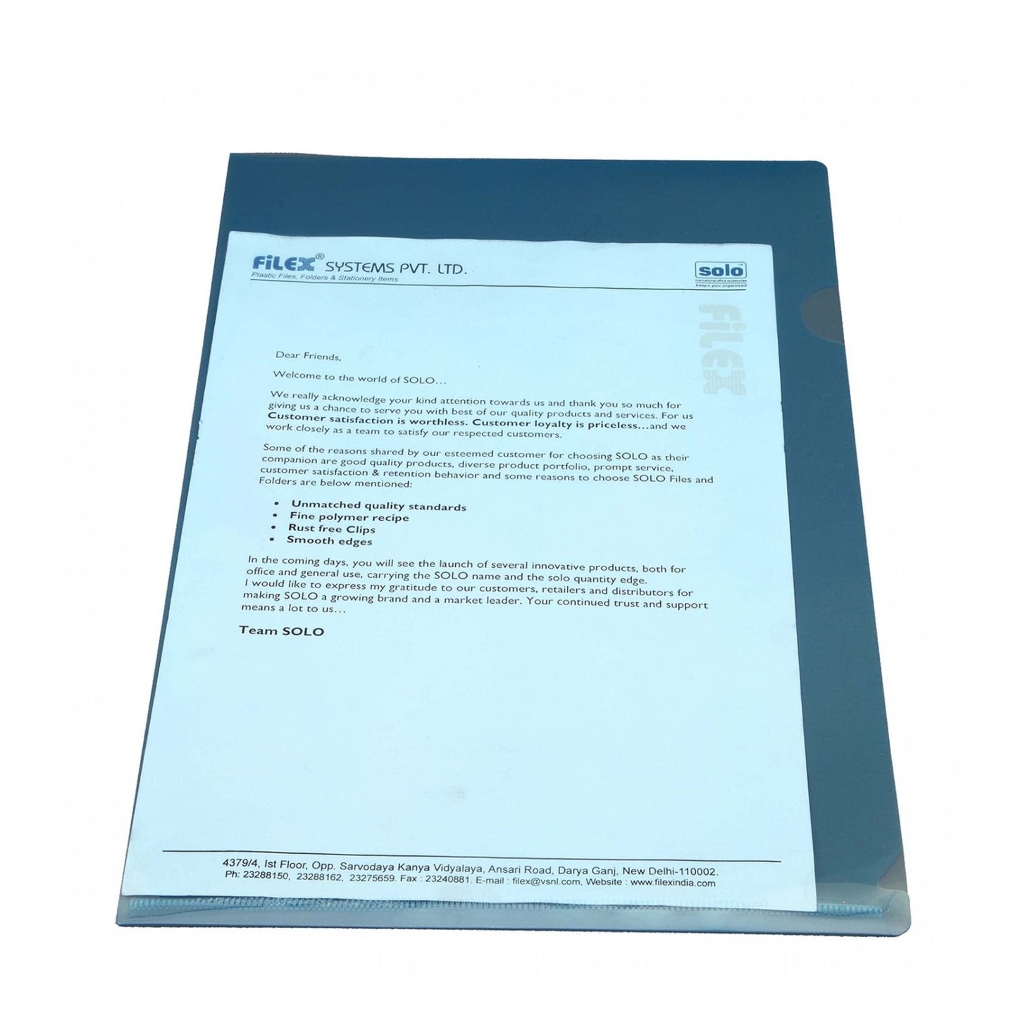 Clear Holder - FC (CH111), Pack of 10