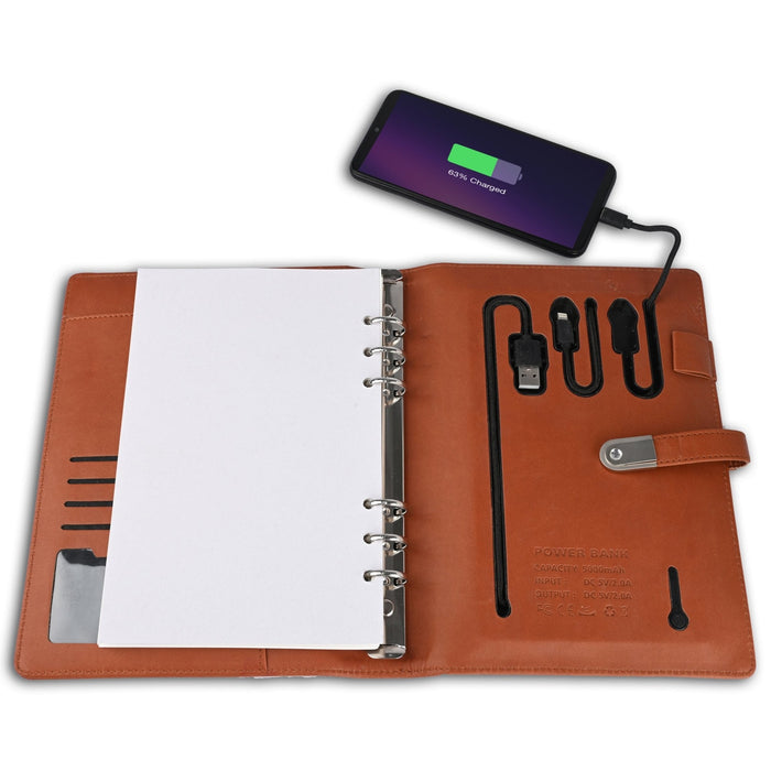Diary Power Bank 5000 mAh with 16 GB USB