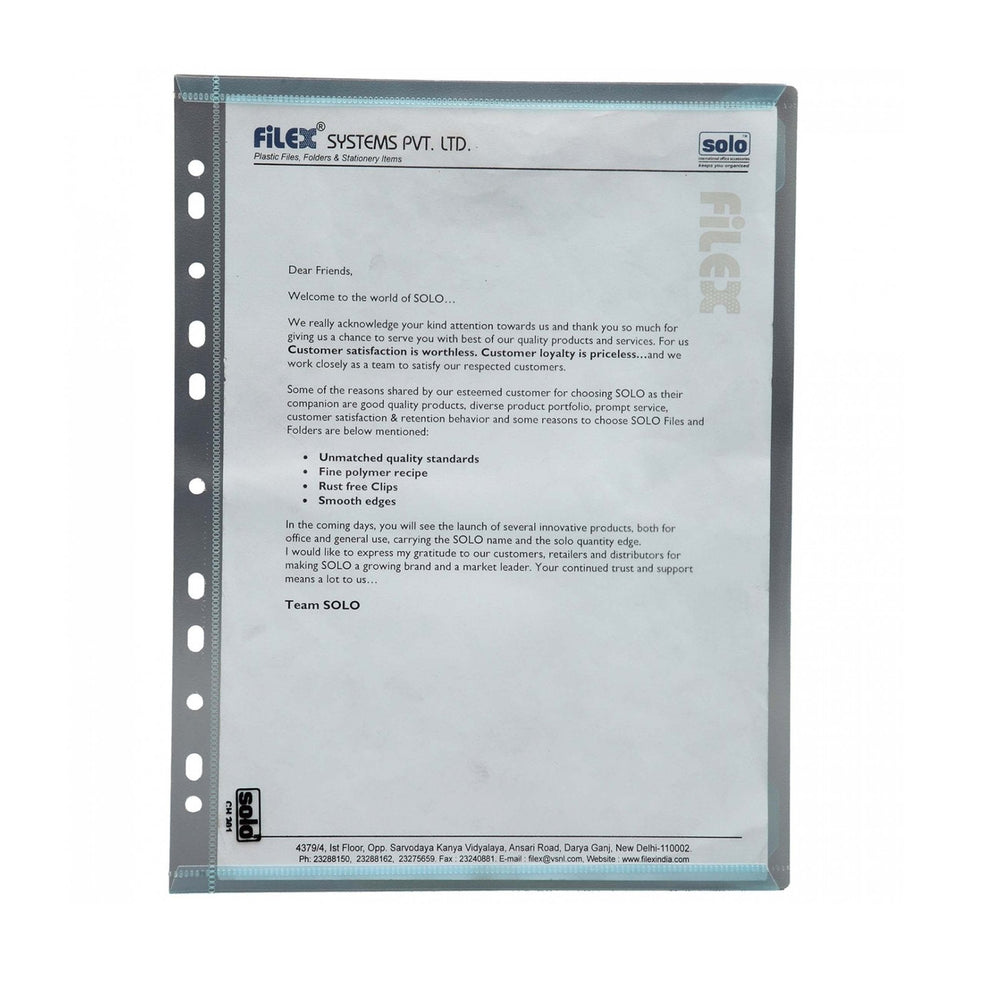 Document File Bags - A4 (CH201), Pack of 10