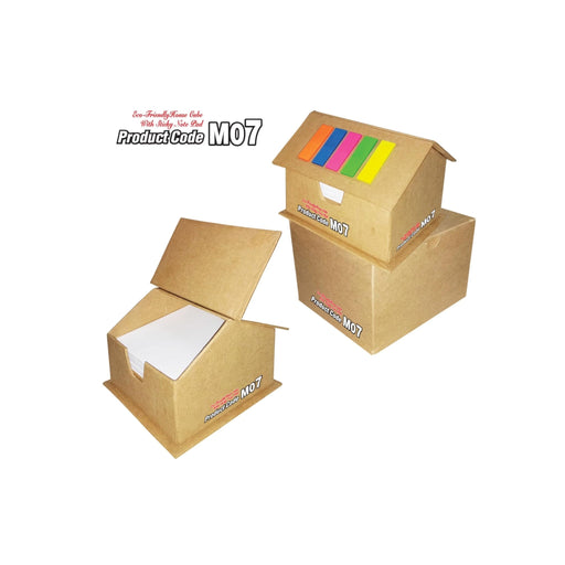 Eco-Friendly House Cube With Sticky Note Pad