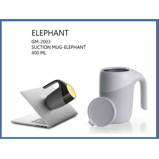 Elephant Suction Mug 400ml - DRIN076