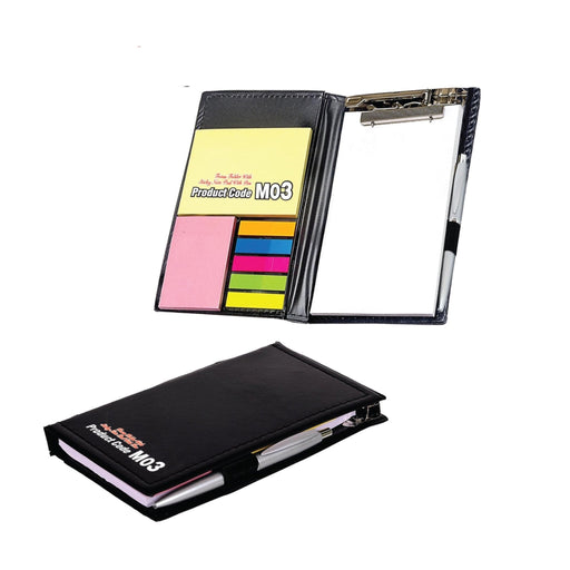 Foam Folder With Sticky Note Pad With Pen