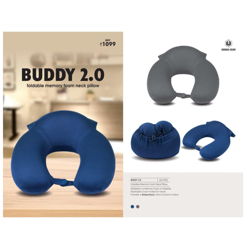 Foldable Memory Foam Travel Neck Pillow - UG-TP02