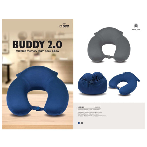 Foldable Memory Foam Travel Neck Pillow - UG-TP02