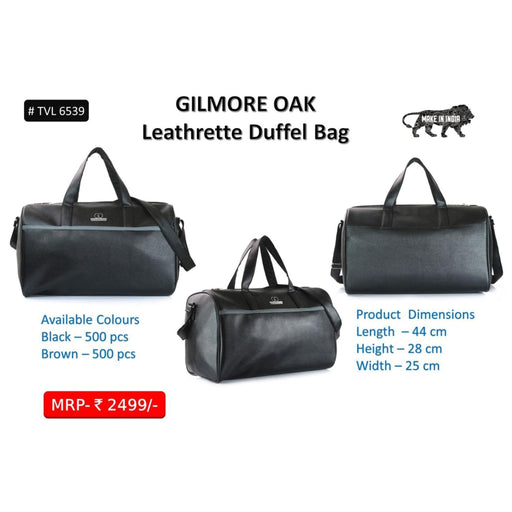 Gilmore Oak Leathrette Duffle Bag - TVL 6539