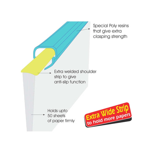 Griptec Channel File - A4 (RC003), Pack of 10