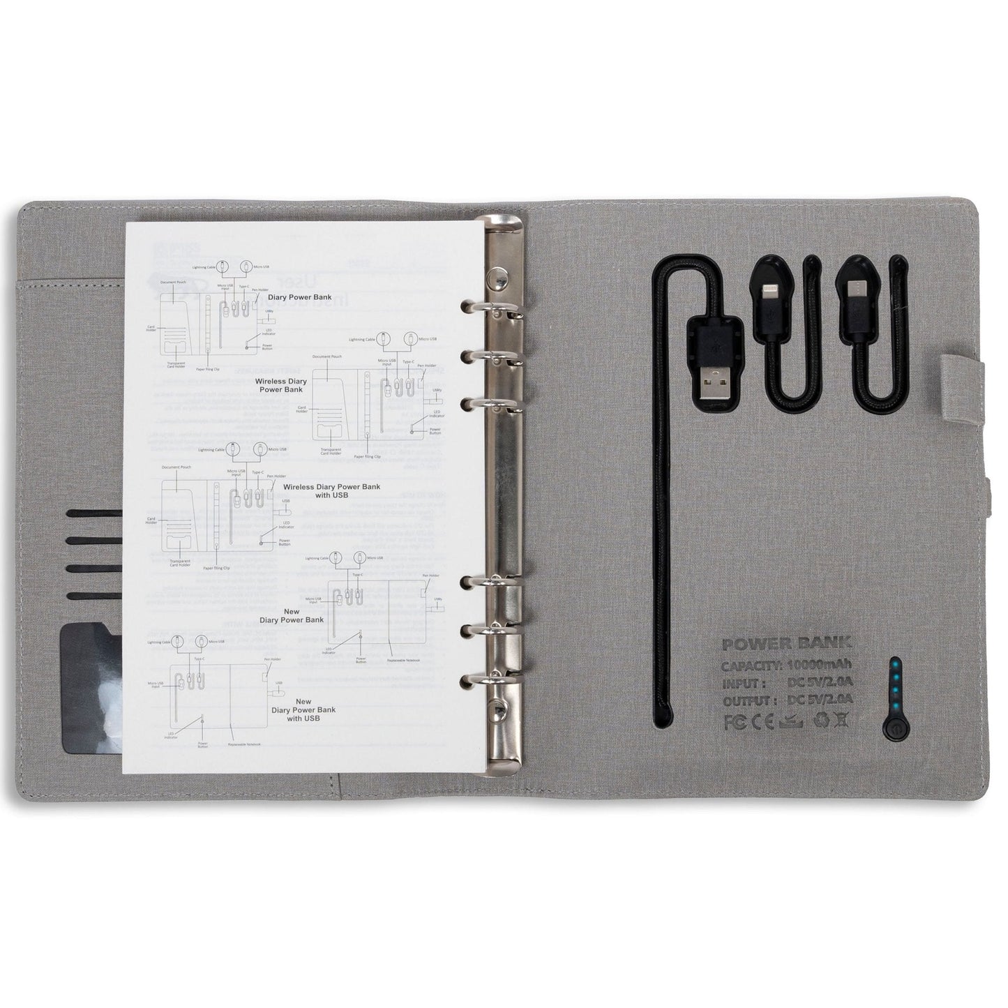 Jute Diary Power Bank 5000 mAh
