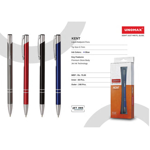 Unomax  Kent Liquid Ball Pens