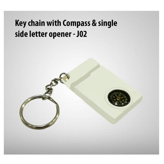 Key Chain With Compass & Single Side Letter Opener - J02
