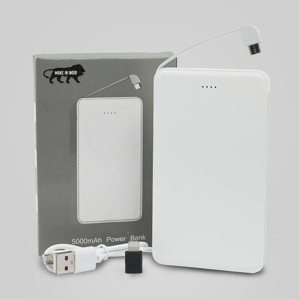 Leather finish 5000 mAh Power Bank