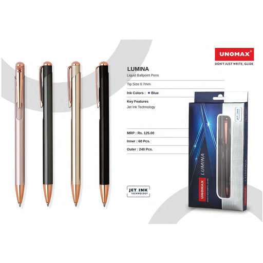 Unomax Lumina Liquid Ball Pens