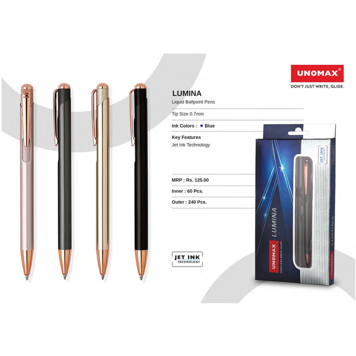 Unomax Lumina Liquid Ball Pens