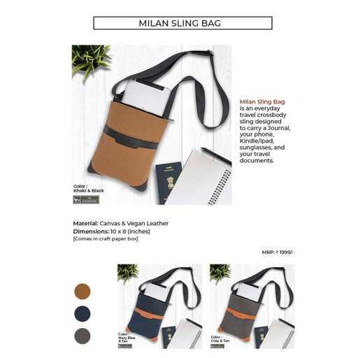 MILAN SLING  BAG - LEATHER SLING  BAG