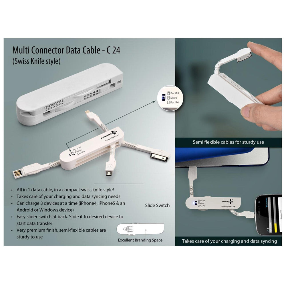 Multi Connector Data Cable Set - C 24