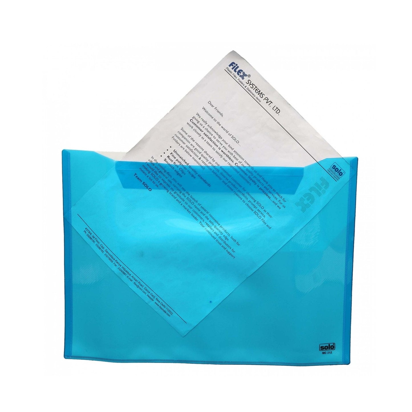 My Clear Bag (Twin Pocket - Double Color) - FC (MC212), Pack of 10