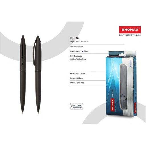 Unomax Nero Liquid Ball Pens
