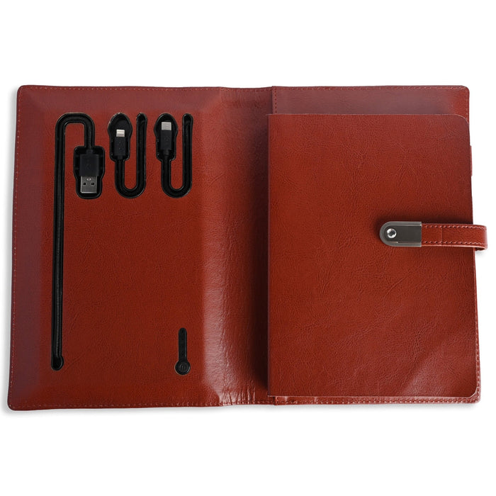 Notebook Diary Power Bank 5000 mAh with 16 GB USB