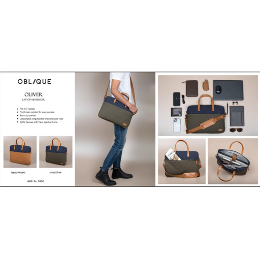 Oblique Oliver Laptop Messenger Bag