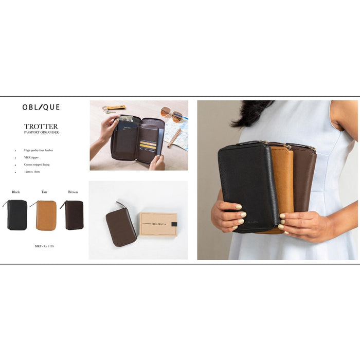 Oblique Trotter Passport Organizer