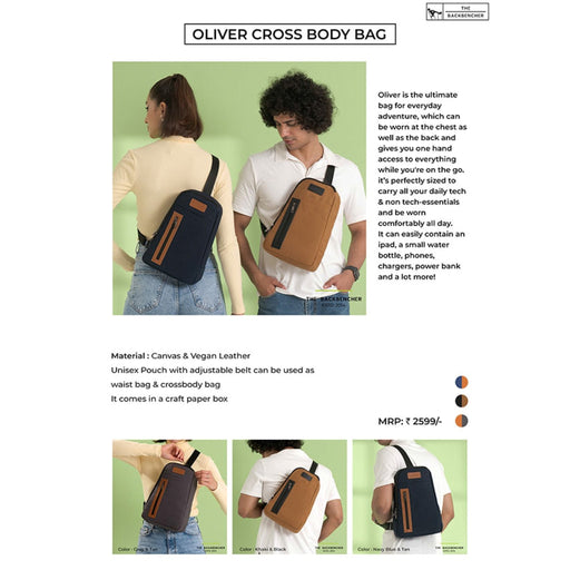 OLLIVER CROSS BODY BAG - LEATHER BAG