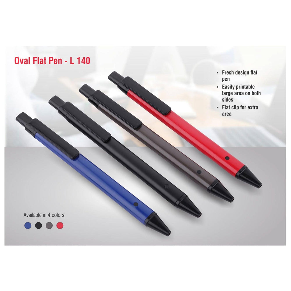 Oval Flat Pen - L 140