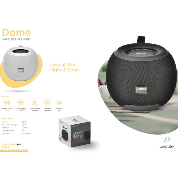 Pebble Demo Wireless Speaker - 5W