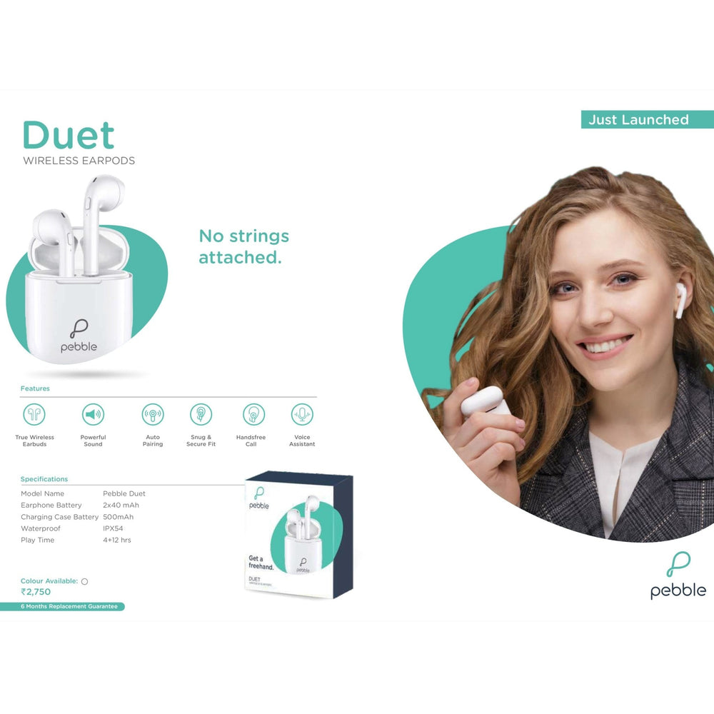Pebble Duet TWS Stereo Earpods