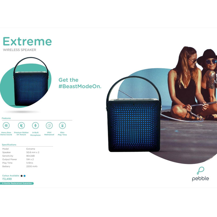 Pebble Extreme Wireless Speaker - 10W