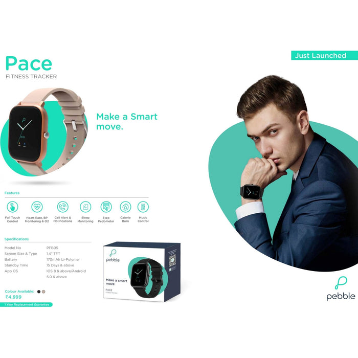 Pebble Pace Fitness Tracker